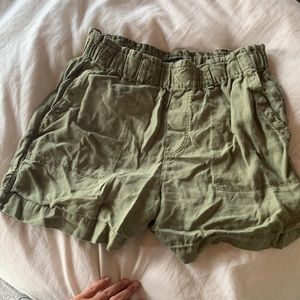 Sanctuary green linen shorts